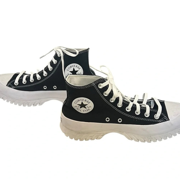 Converse Chuck Taylor All Star Mens 8.5 Womens 10.5 Black White Egret Lugged 2.0 - Picture 3 of 8